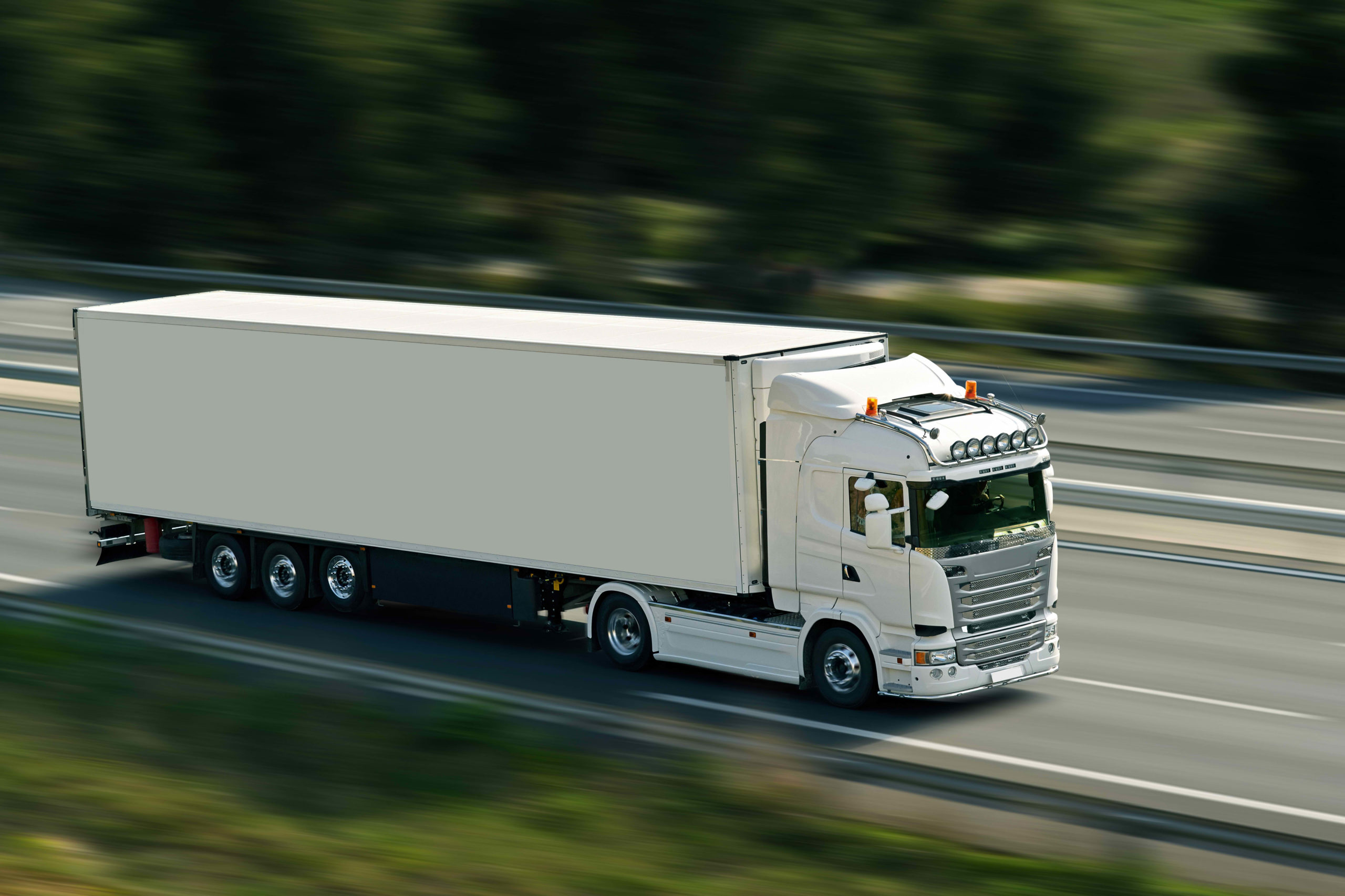 semi truck on highway