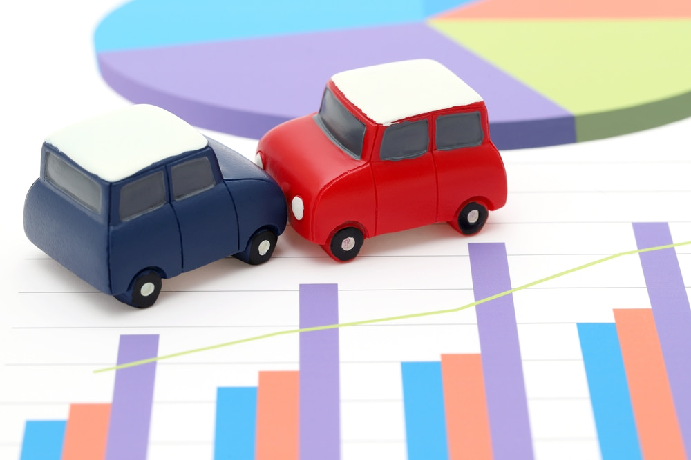 auto accident statistics concept