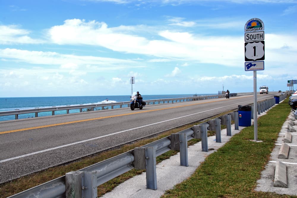 Motorcycles on Florida highway