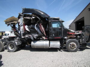 truck damaged after accident
