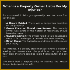 Can a Property Owner Be Held Liable for My Injury?