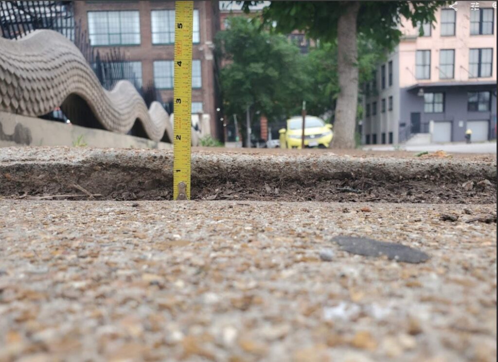 The injured pedestrian needed five surgeries and a long recovery after the fall.